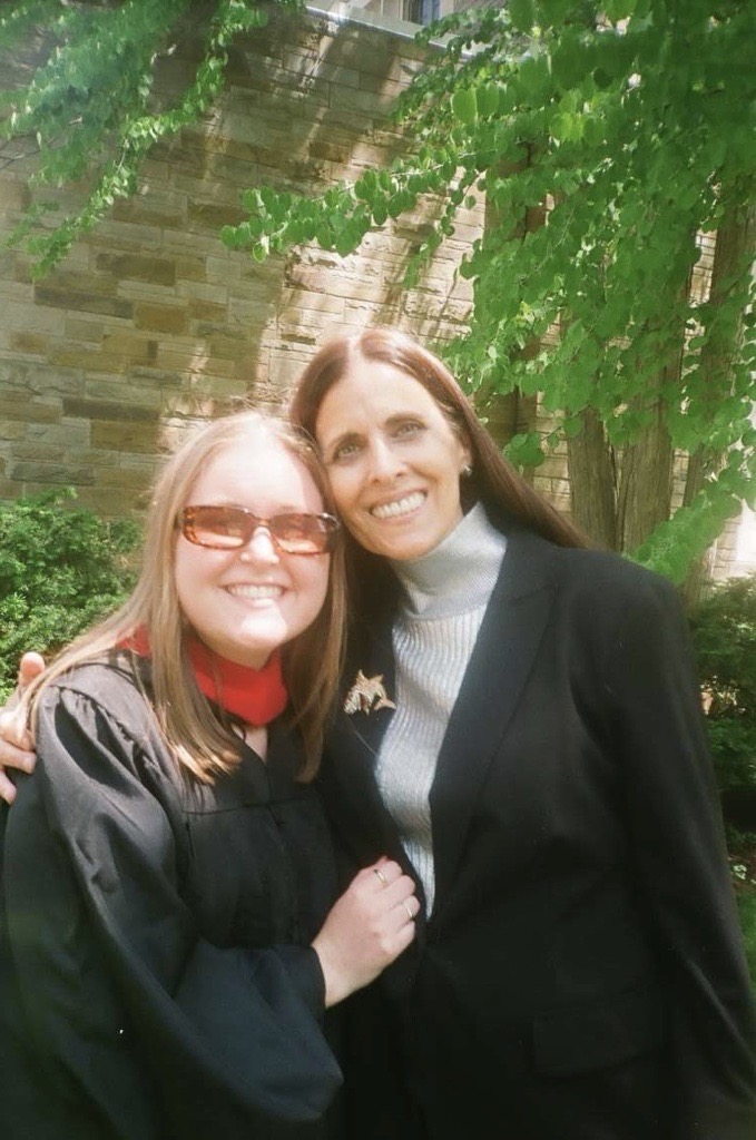 Sharon at a family graduation